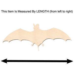 Bat Shape-Laser Cut Bat Shape-Unfinished Bat Cutout imagen 3