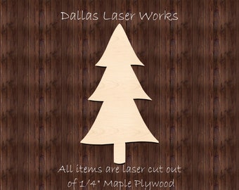 Wooden Pine Tree-Laser Cut Pine Tree-Pine Tree Shape