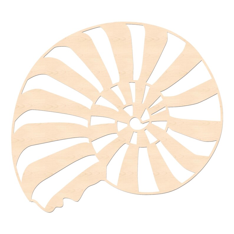 Sea Shell Wood Pattern Seashell Shape- Wooden Seashell Cutout - Etsy