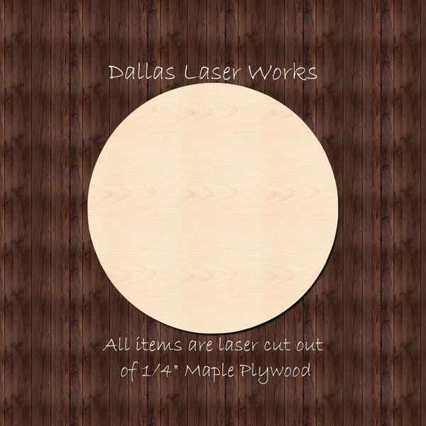 Wooden Circle Cutout-Laser Cut Circle-Circle Shape