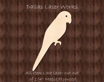 Bird Shape-Laser Cutout Wooden Bird