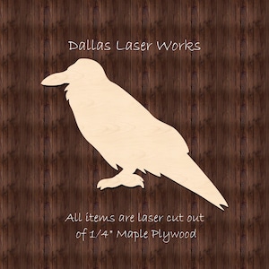 Halloween Crow Shape-Laser Cut Crow Cutout