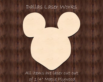 Mouse Head Cutout-Laser Cut Mouse Head
