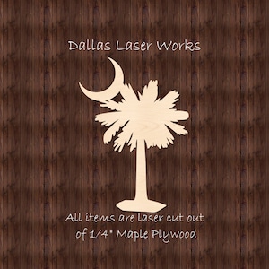 Palmetto Tree Shape- Wooden Palmetto Tree Cutout