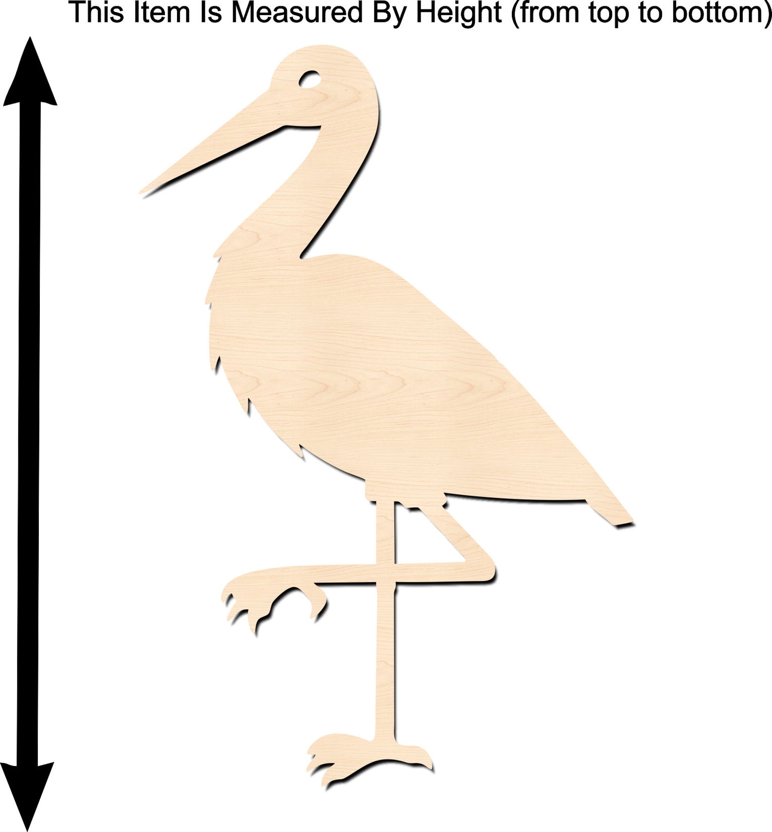 Crane Cutout-unfinished Crane Shape - Etsy