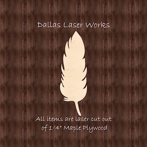 Unfinished Feather Shape-Wooden Feather Blank