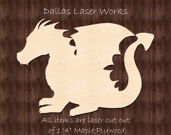 Wood Dragon Cutout-Unfinished Dragon Shape