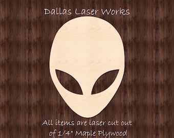 Alien-Laser Cut Alien-Alien Shape Unfinished
