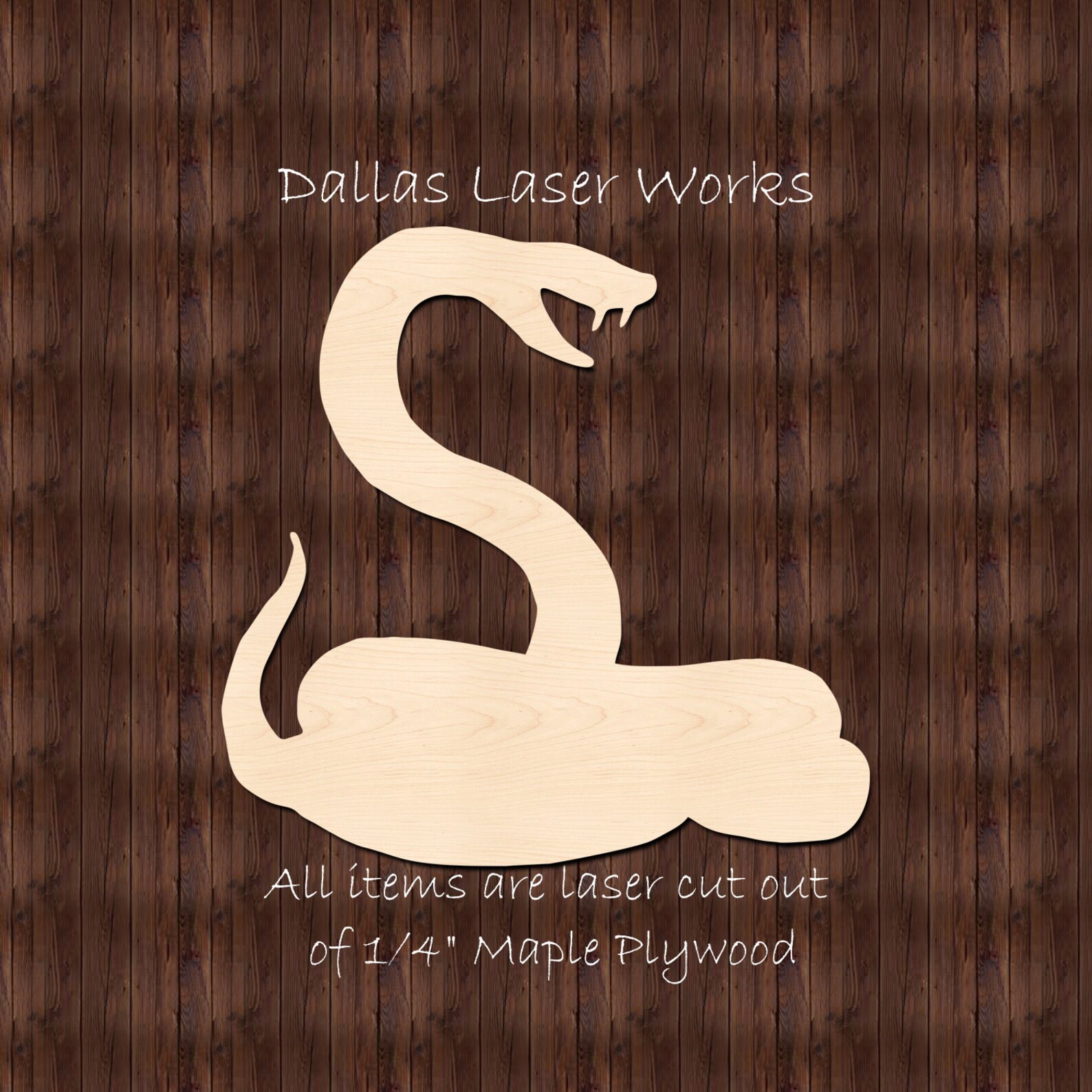 Laser Cut Wooden Snake Shape Unfinished Snake Shape Wooden Etsy