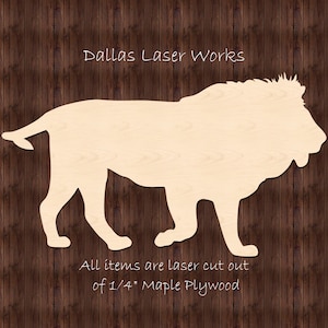 Lion Blank-Unfinished Lion Shape-Laser Cut Lion