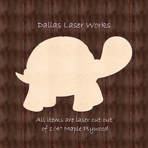 Turtle Wood Cutout-Tortoise Blank