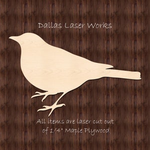 Bird Cutout-Laser Cut Bird Shapes-Wooden Bird Shape