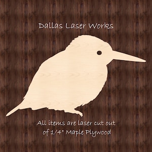 Unfinished Bird Shape- Laser Cut Wooden Bird Cutout