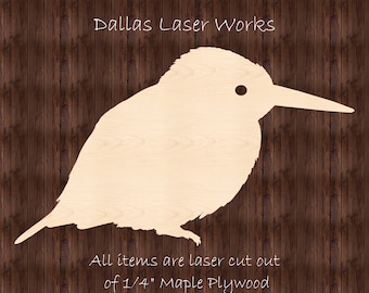 Unfinished Bird Shape- Laser Cut Wooden Bird Cutout