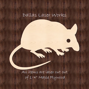 Rat Shape-Wooden Rat Blank