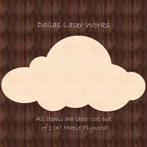 Cloud Shape-Wooden Cloud-Laser Cutout Cloud