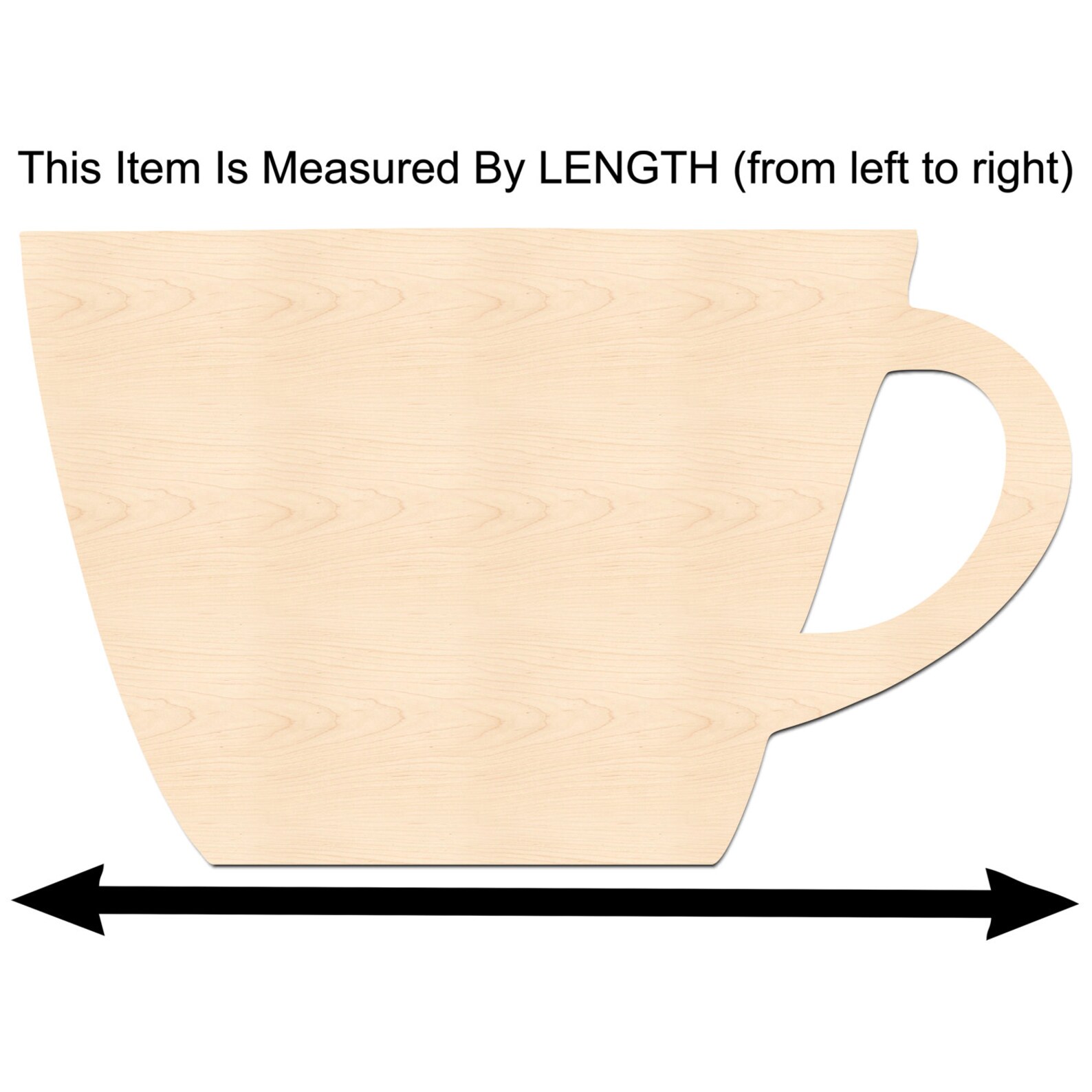 Coffee Cup Shapecup Shapewooden Coffee Cup Cutout Etsy