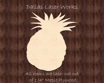 Wooden Pineapple Cutout – Unfinished Wood Shape