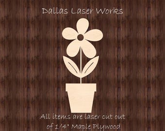 Flower Shape- Maple Wood Flower Cutout