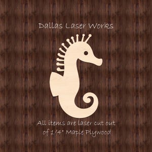 Seahorse Cutout- Wooden Beach Cutouts