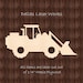 Payloader Shape-wooden Payloader Cutout - Etsy
