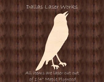 Unfinished Bird Blank-Laser Cut Wooden Bird Cutout