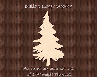 Laser Cut Pine Tree-Forest Pine Tree Cutout-Wooden Blanks
