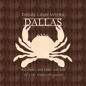 Crab Monogram-Wooden Monogram Sign-Family Name Sign
