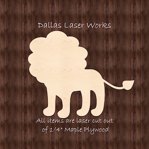 Unfinished Lion Shape-Wooden Lion Blank