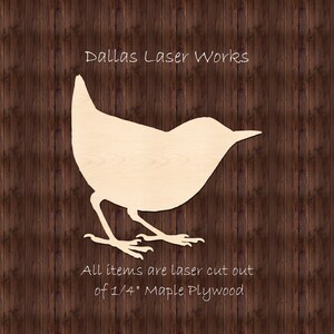 Bird Shape-Wooden Bird Cutout