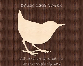 Bird Shape-Wooden Bird Cutout