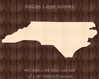 North Carolina-Wooden North Carolina-Laser Cut North Carolina