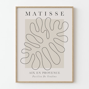 Henri Matisse Print, Matisse Exhibition Printable Wall Art, Abstract Poster Art, Exhibition Poster, Matisse Exhibition, Matisse Cut Outs