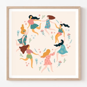 Feminist Women Poster, Women Wall Art, The Future is Female Art, Feminism Printable Wall Art, Downloadable Feminist Art, Modern Wall Decor