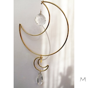 Suncatcher Eclipse sun catcher, aerial and light mobile suspension, to hang to illuminate your interior size M