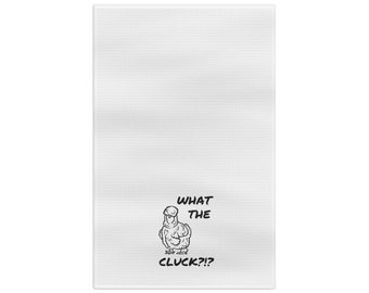 What the Cluck – Silkie – Chicken Humor – Mikrofaser-Geschirrtuch