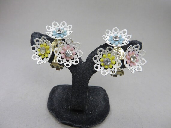 Jewelry Set "Candy Color" Metal Enamel Rhinestone… - image 7