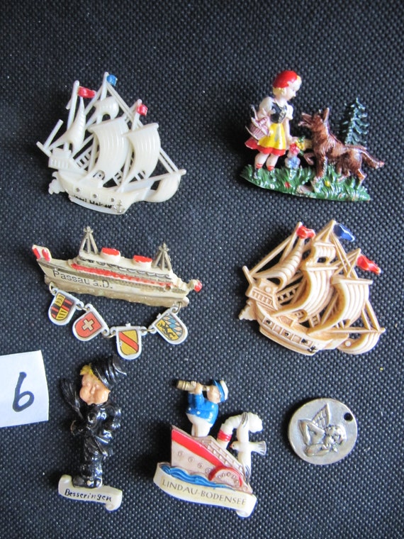 Lot *Maritime Sailor*: mid century souvenir brooc… - image 2