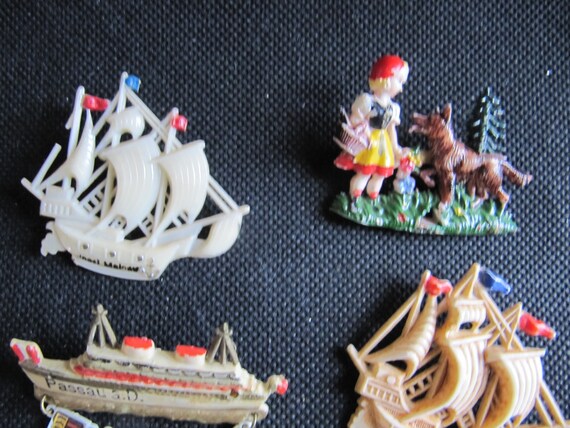 Lot *Maritime Sailor*: mid century souvenir brooc… - image 3