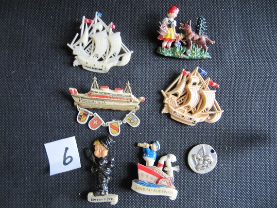 Lot *Maritime Sailor*: mid century souvenir brooc… - image 1