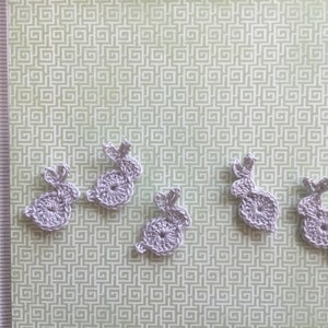 Crocheted bunny, package of 5