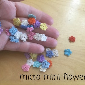 micro mini fleurs ! paquet de dix