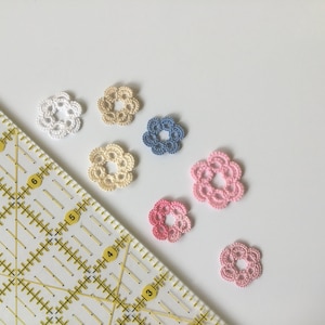 handmade tatted circle motif, design from Hobby Point