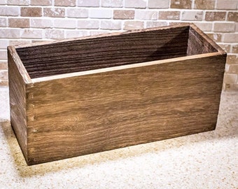 Boîte de rangement de table en bois