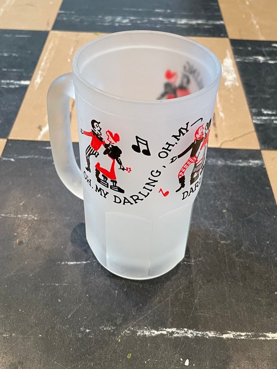 Oh My Darling Clementine Frosted Glass Etsy