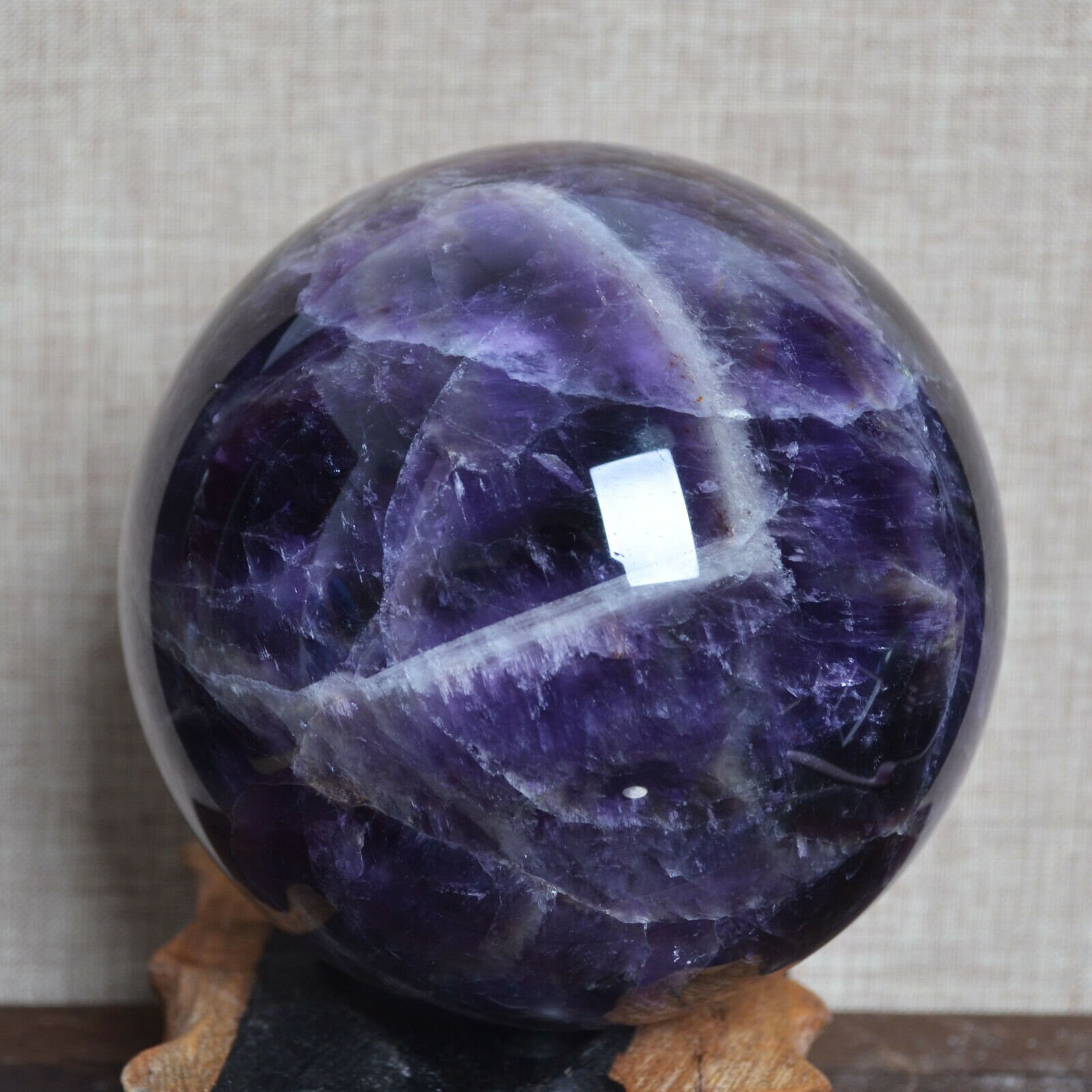 1536g Natural Dreamy Amethyst Sphere Quartz Crystal Ball | Etsy