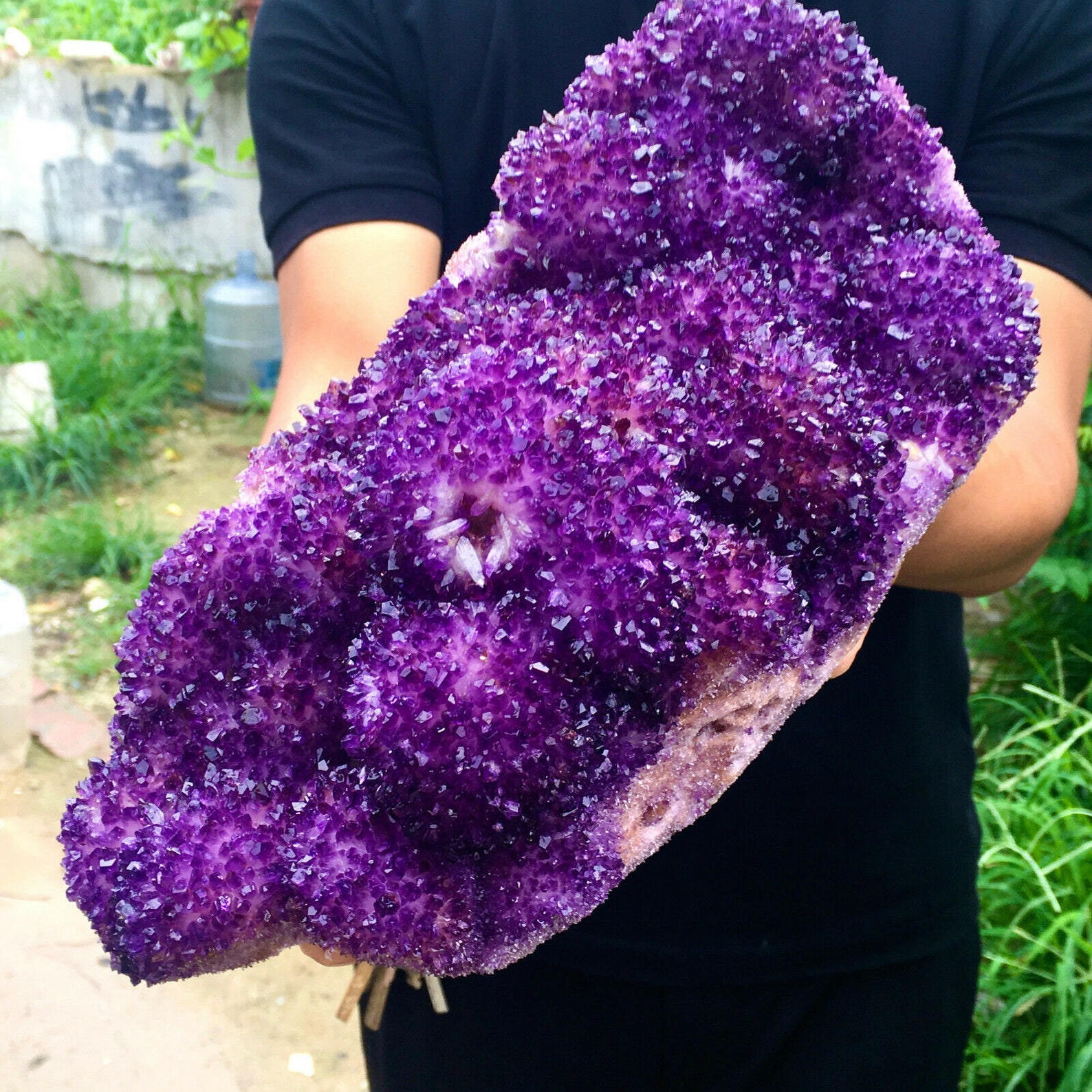 4824g Natural Amethyst Geode Crystal Quartz Amethyst Crystal Etsy