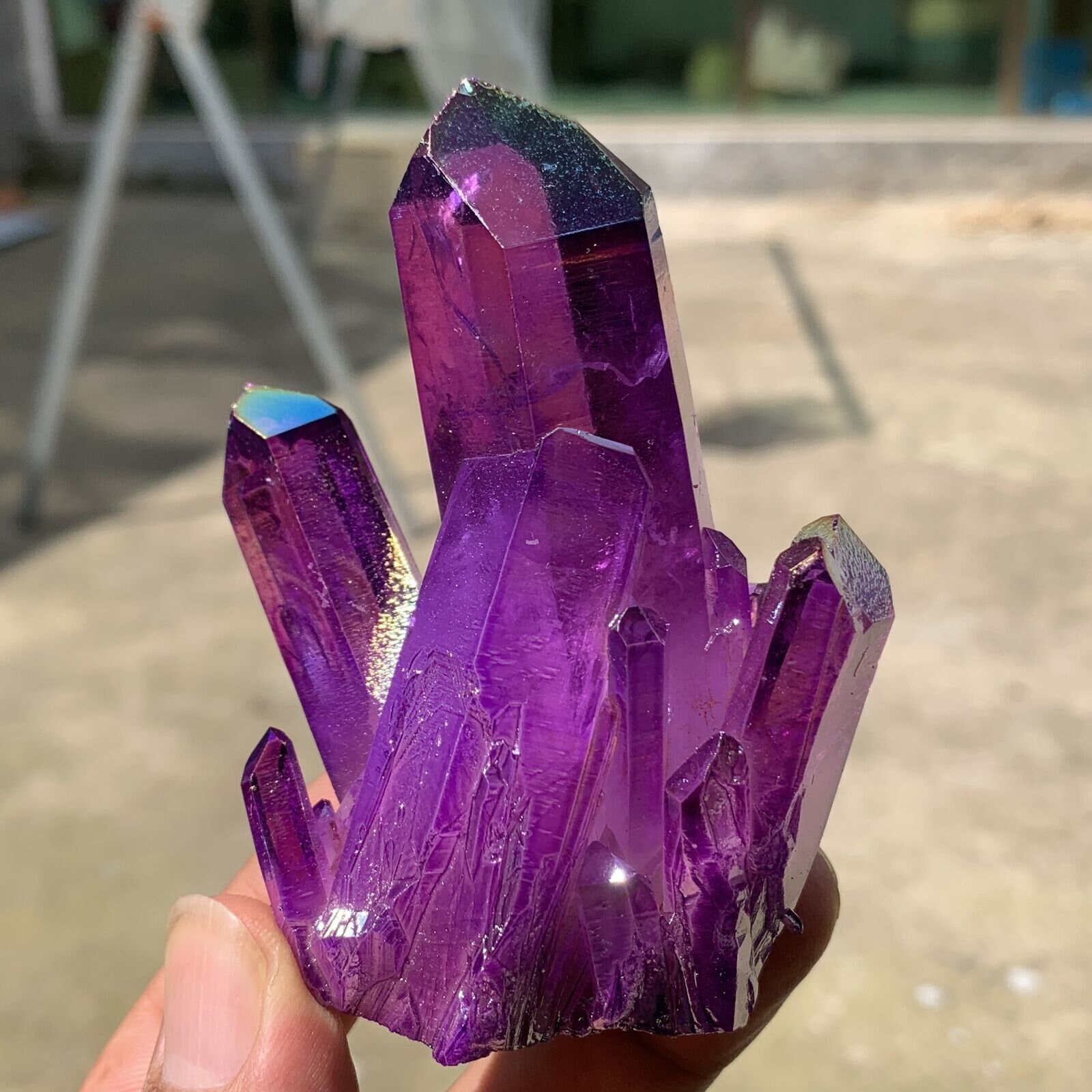 176g natürliche Engel lila Aura Kristall Bismut Titan Silikon Etsy