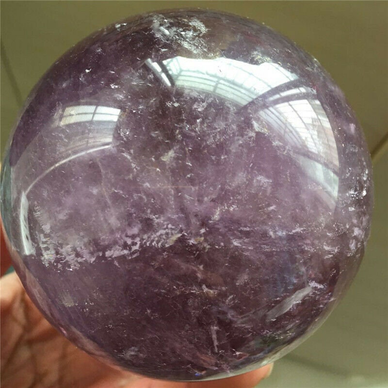 1165g Large Natural Amethyst Sphere Quartz Crystal Ball | Etsy