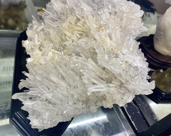 5500g Large Clear Natural Beautiful Quartz Crystal Cluster Mineral, Mining Clear Crystal Quartz